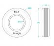  LD Technology Rubber Tire Skin - 65mm ( 1 Pc ) 
