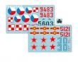  Freewing Mig-21 Silver Decal Sheet 