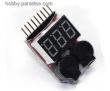  Li-Po Battery Voltage Meter & Low Voltage Alarm 1 - 8S 